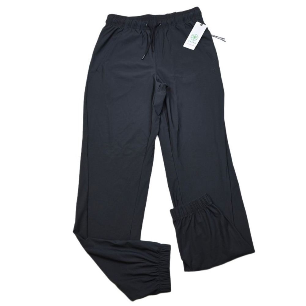 Gaiam‎ Warrior Jogger Activewear Lounge Mens Small Pose Pant Black NEW
